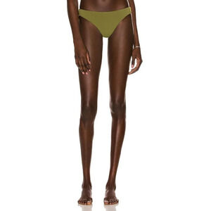 SELF-PORTRAIT Brief Bikini Bottoms in Green 0 New Womens Swimsuit